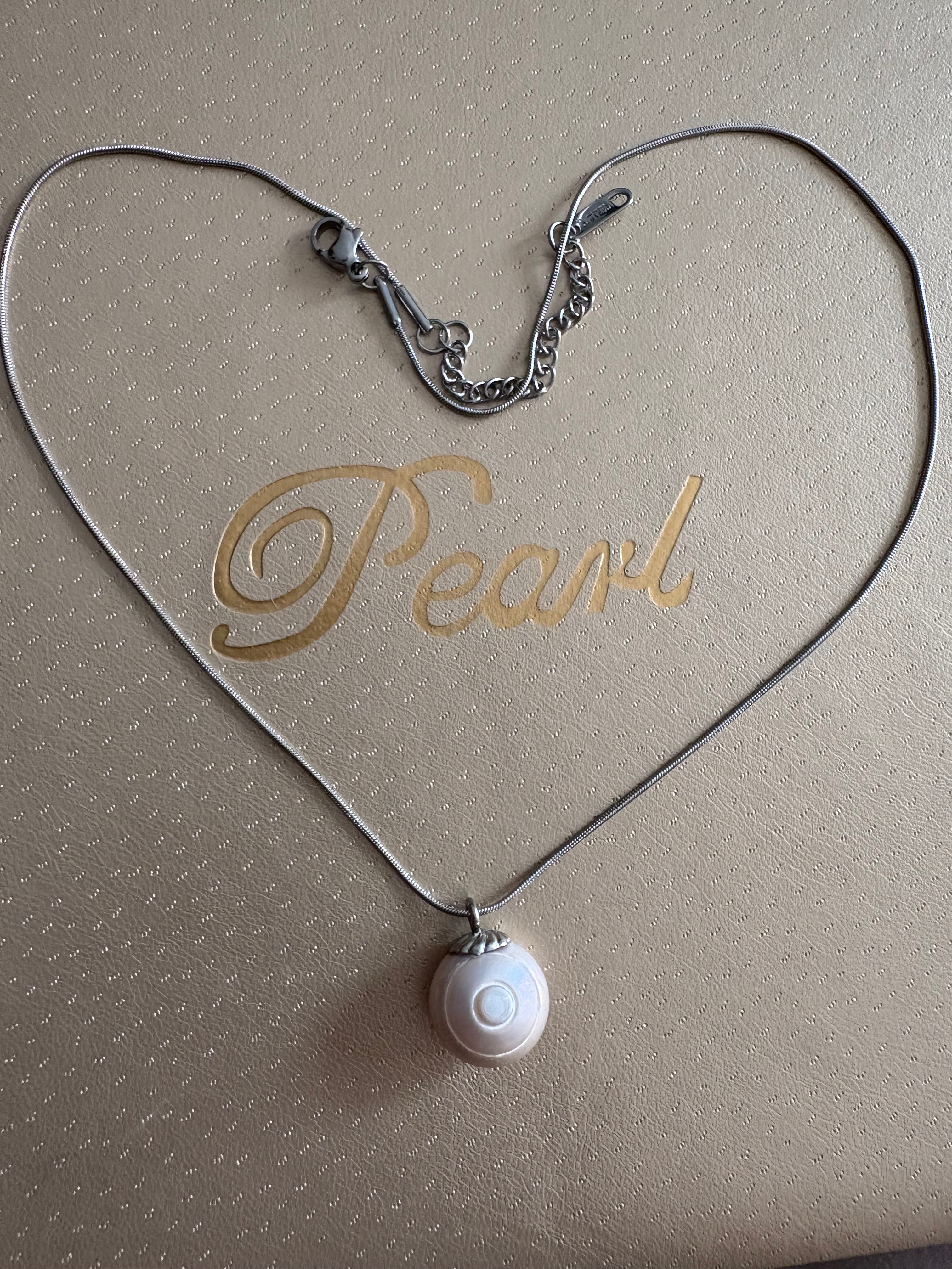 大尺寸車輪形狀珍珠吊墜頸鏈（禾力珍珠時來運轉概念禮品）