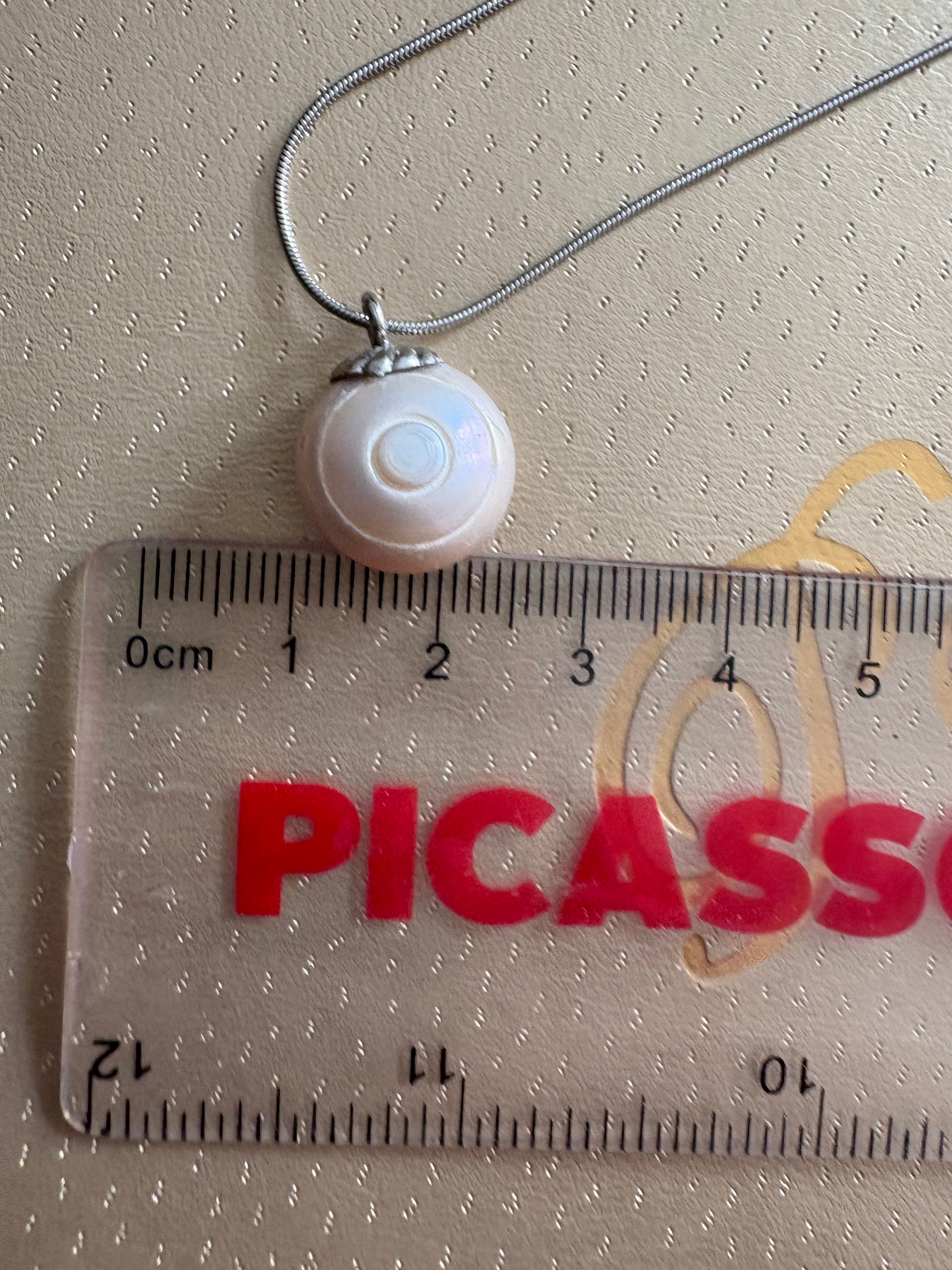 大尺寸車輪形狀珍珠吊墜頸鏈（禾力珍珠時來運轉概念禮品）