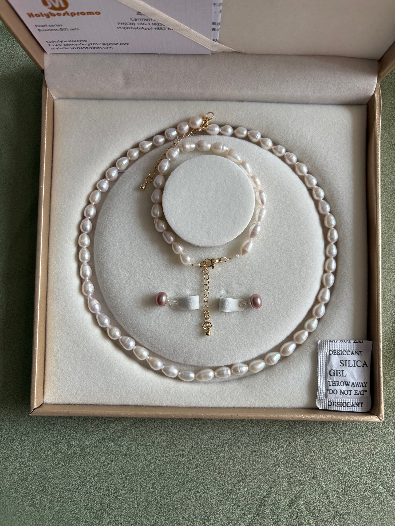 天使之泪（珍珠主題概念禮品，三合一組合套裝）