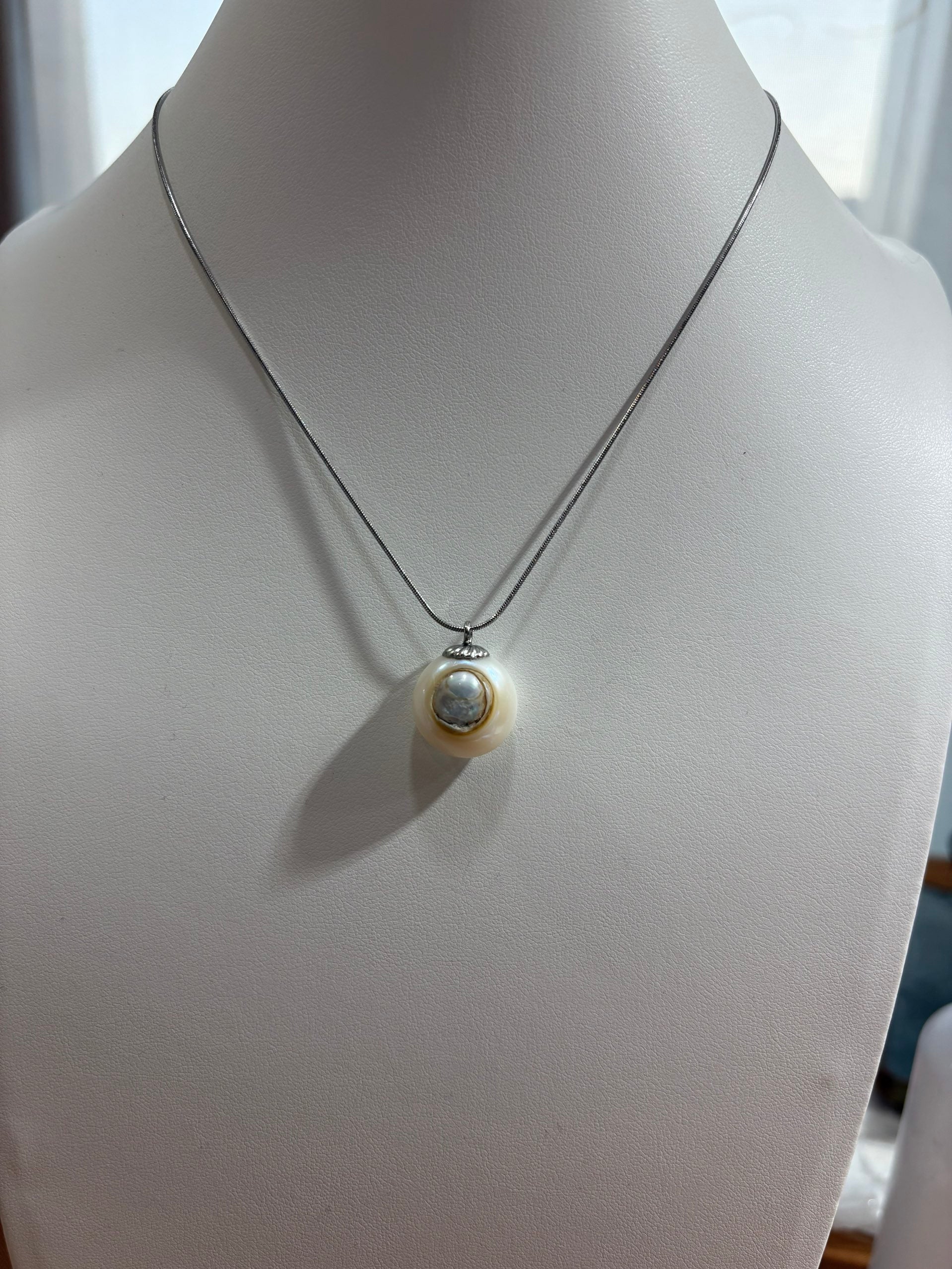 天然虹彩不常規珍珠吊墜項煉（禾力珍珠JMHL概念飾品,原創作品）