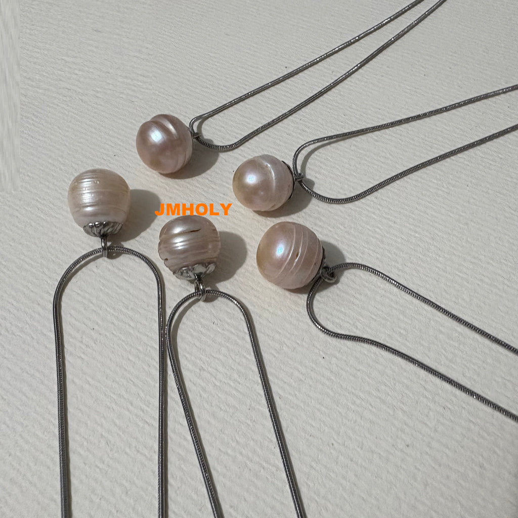 螺紋系列珍珠吊墜頸鏈（禾力珍珠概念禮品，原創作品）