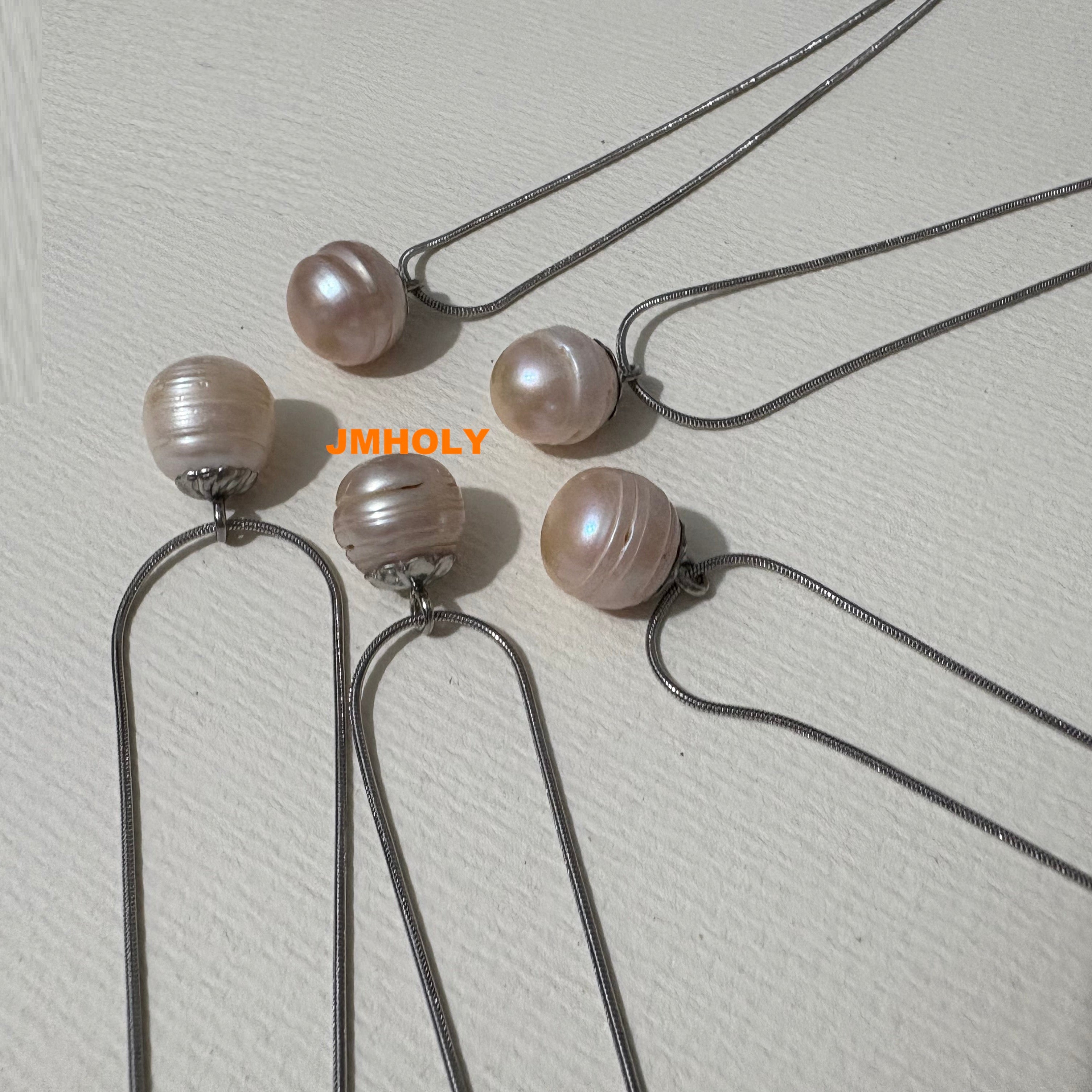 螺紋系列珍珠吊墜頸鏈（禾力珍珠概念禮品，原創作品）